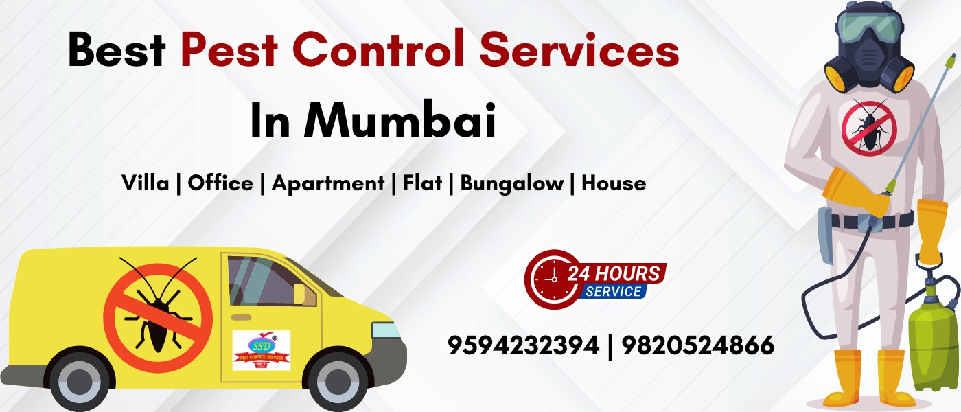 A banner of Pest control services in Mumbai solutions for 
residential and commercial properties.