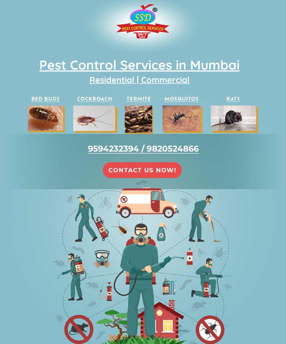 A banner of Pest control services in Mumbai solutions for 
residential and commercial properties.